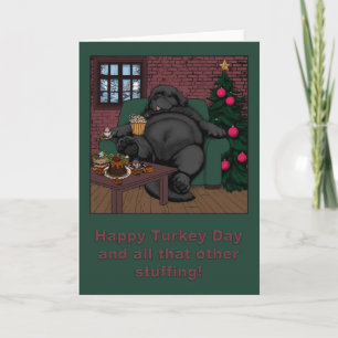 Carte Joyeuse fête de Thanksgiving et tout ce reste de f