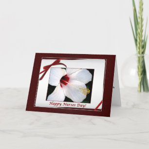 Carte Joyeuse fête des infirmières Floral