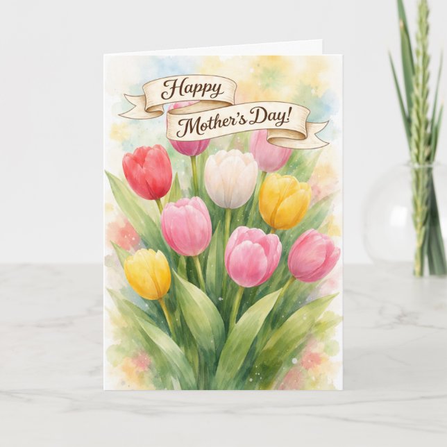 Carte Joyeuse fête des Mères  (Devant)