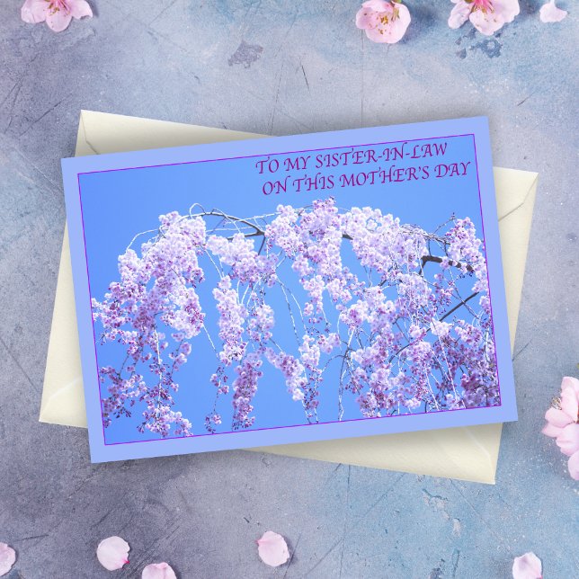Carte Joyeuse Fête des Mères à la belle-soeur Fleur de c (Créateur téléchargé)