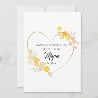 Carte Joyeuse fête des Mères à la meilleure Maman
