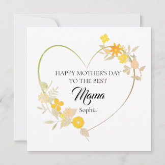 Carte Joyeuse fête des Mères à la meilleure Maman