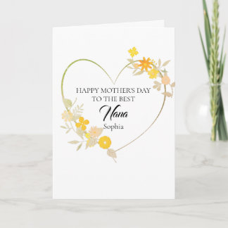Carte Joyeuse fête des Mères à la meilleure Nana