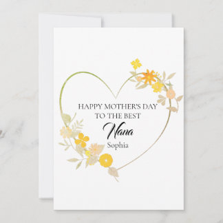Carte Joyeuse fête des Mères à la meilleure Nana