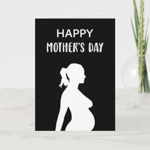 Carte Joyeuse Fête des Mères Bump Bump Pregnant Maman à 