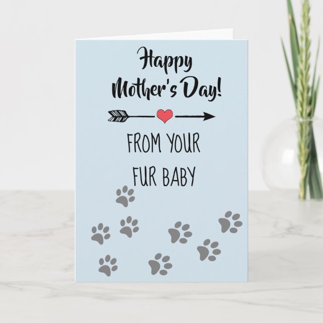 Carte Joyeuse fête des mères de chien chat animal de com (Devant)