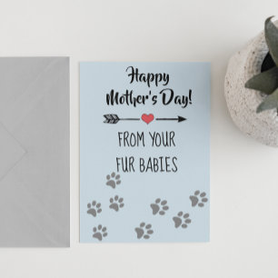 Carte Joyeuse fête des mères de chiens multiples chat an