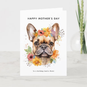 Carte Joyeuse fête des mères de la part du chien   Boule