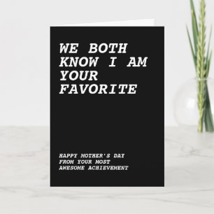 Carte Joyeuse Fête des mères de votre merveilleux enfant