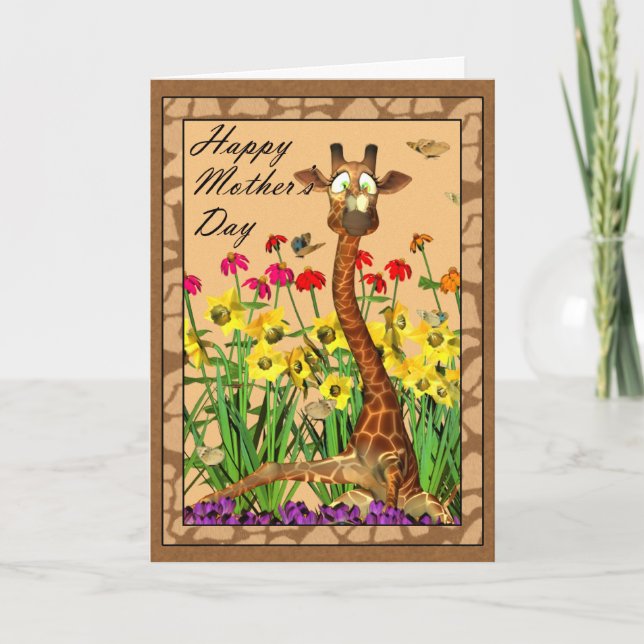 Carte Joyeuse fête des mères, dimanche de la Mère avec G (Devant)