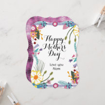 Joyeuse fête des mères florale