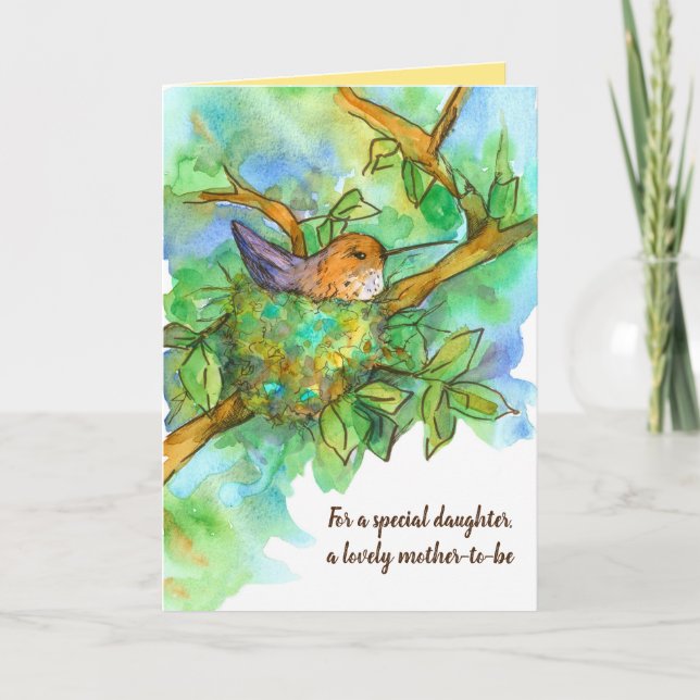 Carte Joyeuse Fête des mères, la mère est en train de ni (Devant)