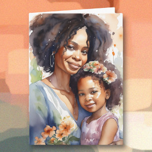 Carte Joyeuse fête des mères   Maman la plus douce jamai