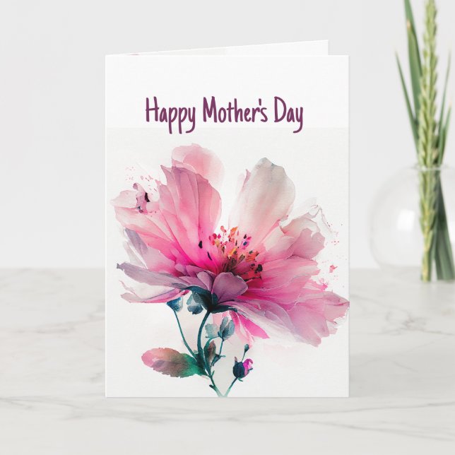 Carte Joyeuse Fête des Mères Merci & Love You unique (Devant)