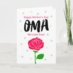 Carte Joyeuse Fête des Mères, Oma, Tu veux dire tout