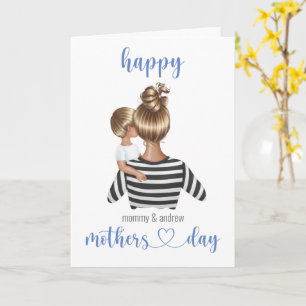 Carte Joyeuse Fête Des Mères Personnalisée Du Fils