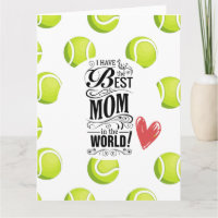 Joyeuse fête des Mères pour la Maman de tennis ave