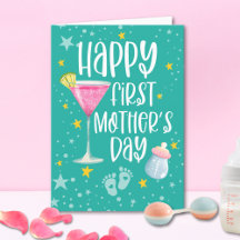 Joyeuse Fête des Mères Première Fête Mignonne Mode