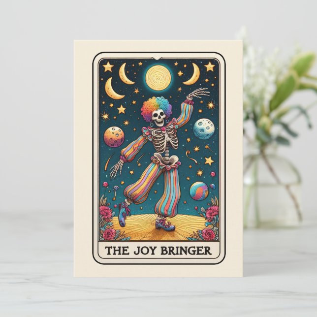 Carte Joyeuse fête des mères Skeleton Joy Bringer Tarot (Debout devant)