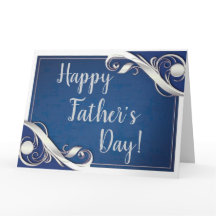Joyeuse Fête des Pères Bleu blanc 