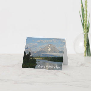 Carte Joyeuse fête des Pères Jackson Hole River Card