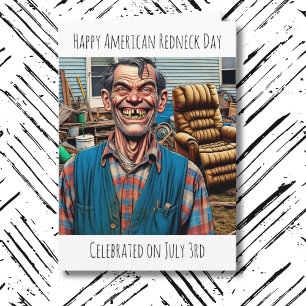 Carte Joyeuse fête des Rednecks américains