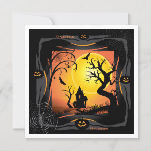 Carte Joyeuse fête d'Halloween "Traite ou Tic"