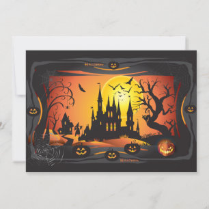 Carte Joyeuse fête d'Halloween "Traite ou Tic"