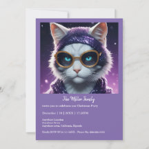 Joyeuse fête du Nouvel An - Chat déguisé