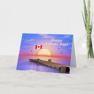 Carte Joyeuse fête du travail Canada Dock