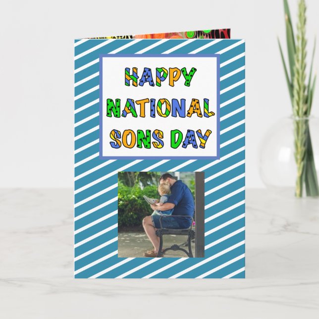 Carte Joyeuse Fête Nationale des Fils | 28 septembre (Devant)