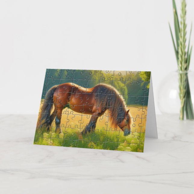 Carte Joyeuse Fête nationale des puzzles  (Devant)