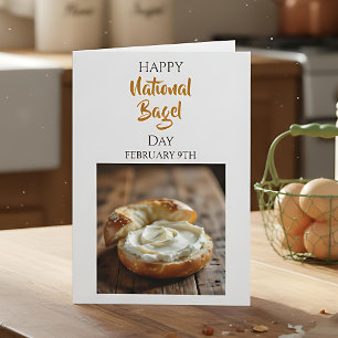 Carte Joyeuse Fête Nationale du Bagel   9 février