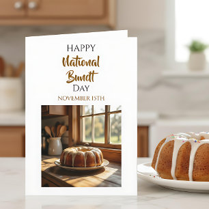 Carte Joyeuse Fête nationale du Bundt Jour 15 novemb
