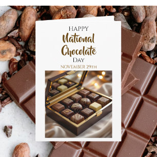 Carte Joyeuse Fête Nationale du Chocolat   29 nov.