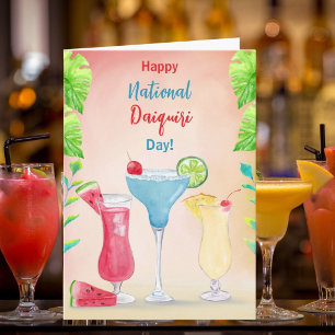 Carte Joyeuse Fête Nationale du Daiquiri Boissons Tropic