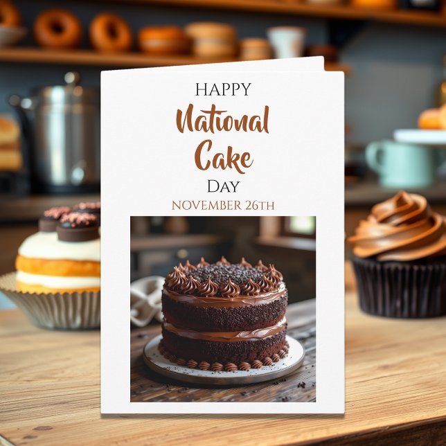 Carte Joyeuse Fête nationale du gâteau ! 26 novembre (Créateur téléchargé)