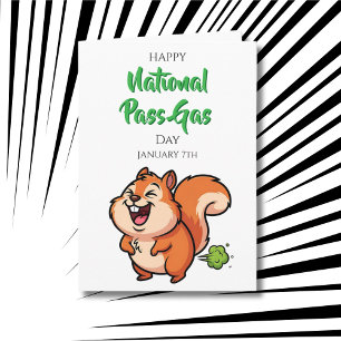 Carte Joyeuse Fête nationale du gaz   7 janvier