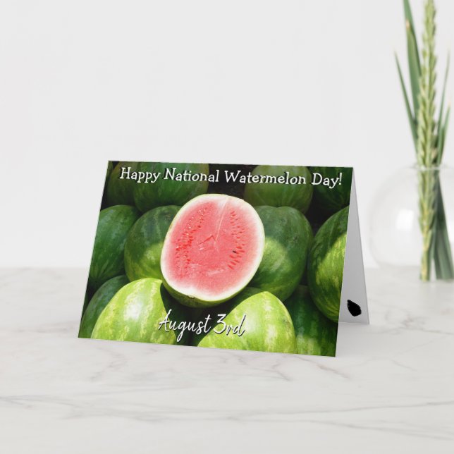 Carte Joyeuse Fête nationale du melon d'eau (Devant)