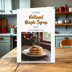 Carte Joyeuse Fête nationale du sirop d'érable   17 déce