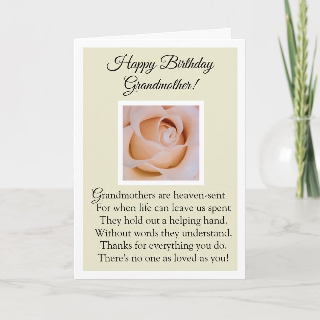 Carte Joyeuse grand-mère d'anniversaire (Devant)