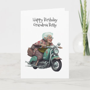 Carte Joyeuse grand-mère d'anniversaire personnalisée