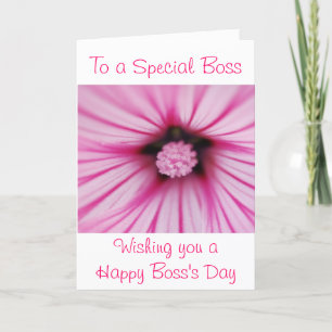 Carte Joyeuse journée Boss pour la patronne féminine ave