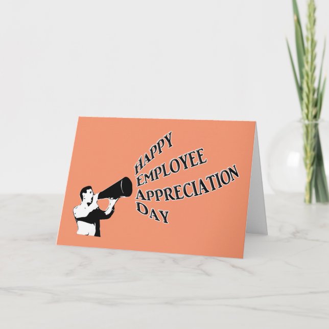 Carte Joyeuse journée d'appréciation des employés (Devant)