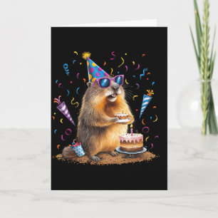 Carte Joyeuse journée de la marmotte 12 fév Marmotte ave