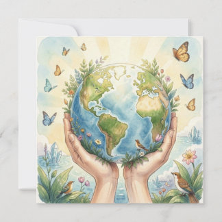 Carte Joyeuse Journée de la Terre 22 avril  