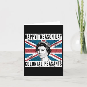 Carte Joyeuse Journée de la trahison 4 juillet britanniq
