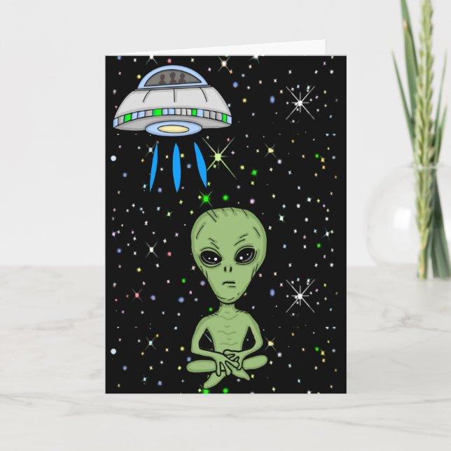 Carte Joyeuse journée des extraterrestres - 20 mars (Devant)