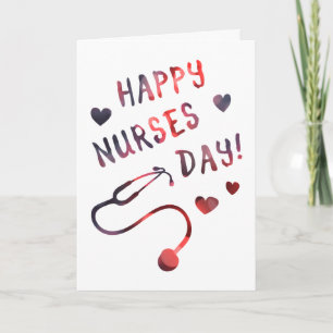 Carte joyeuse journée des infirmières BOKEH