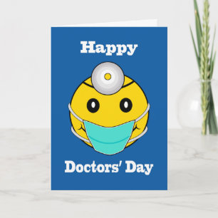 Carte Joyeuse Journée des médecins du visage, Joyeux vis